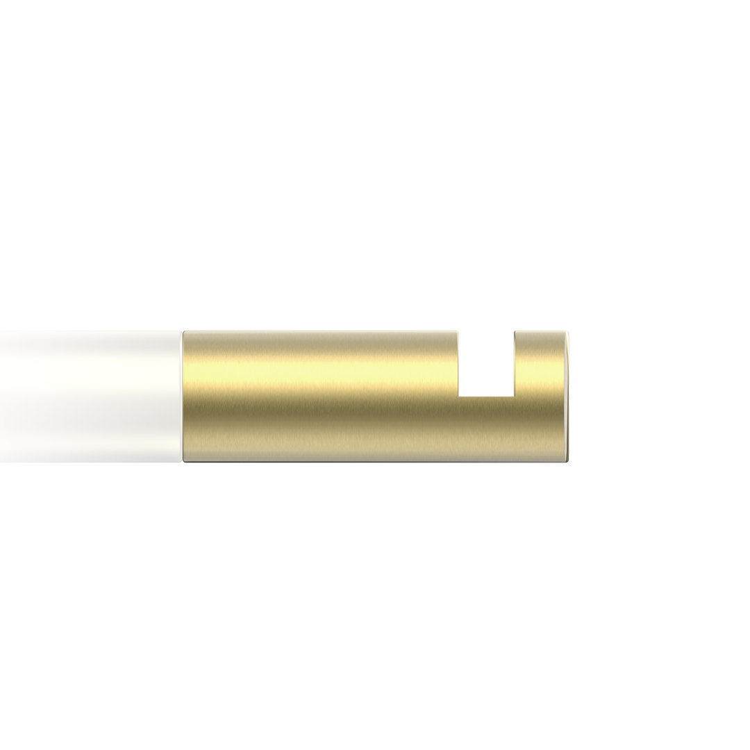 Wandhaken MK HAK1 in Messing matt – warmer Ton für ein stilvolles Interieur mit Charme