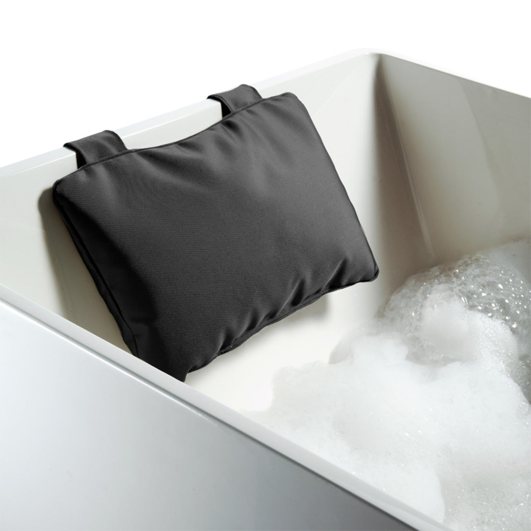 Bad-Nackenkissen LoftNK von Decor-Walther in Schwarz, gefertigt aus wasserfestem Nylon mit waschbarem Bezug für ergonomische Unterstützung beim Baden.