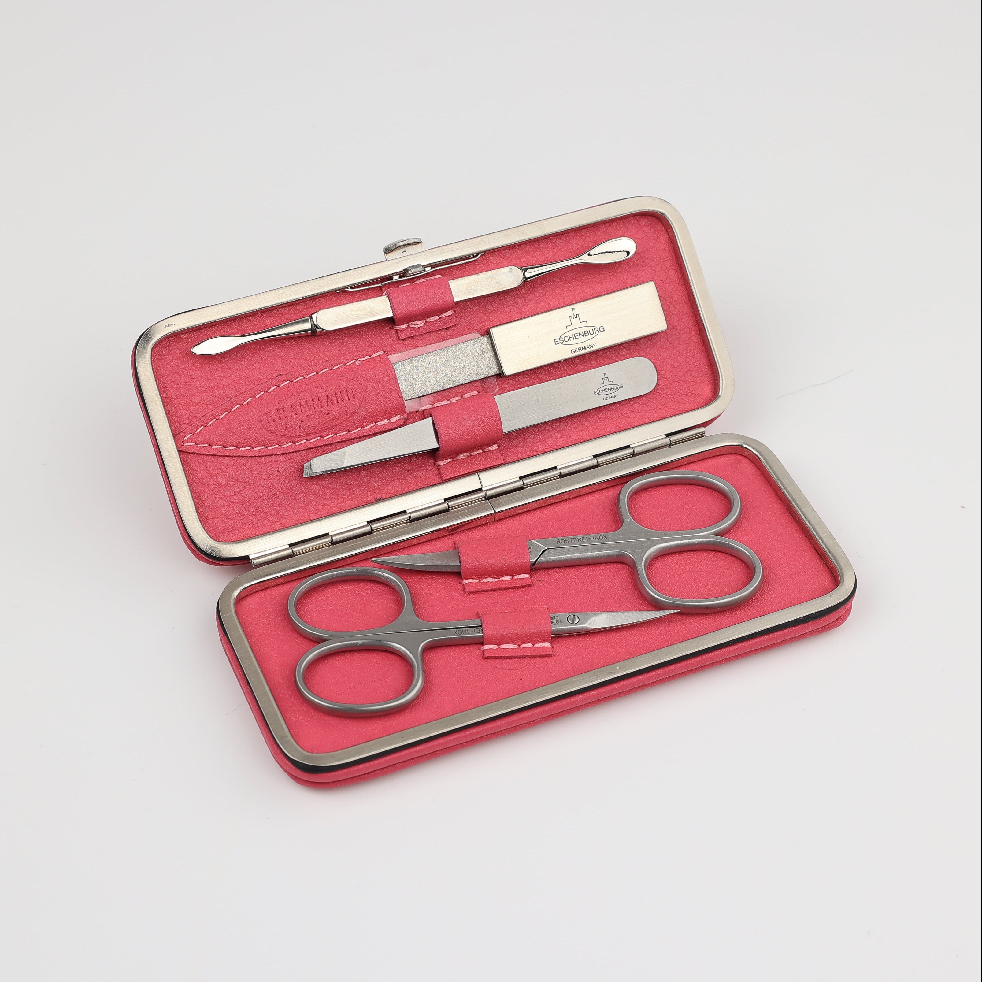 Leder Maniküre Etui Frame L - 5-Teilig
