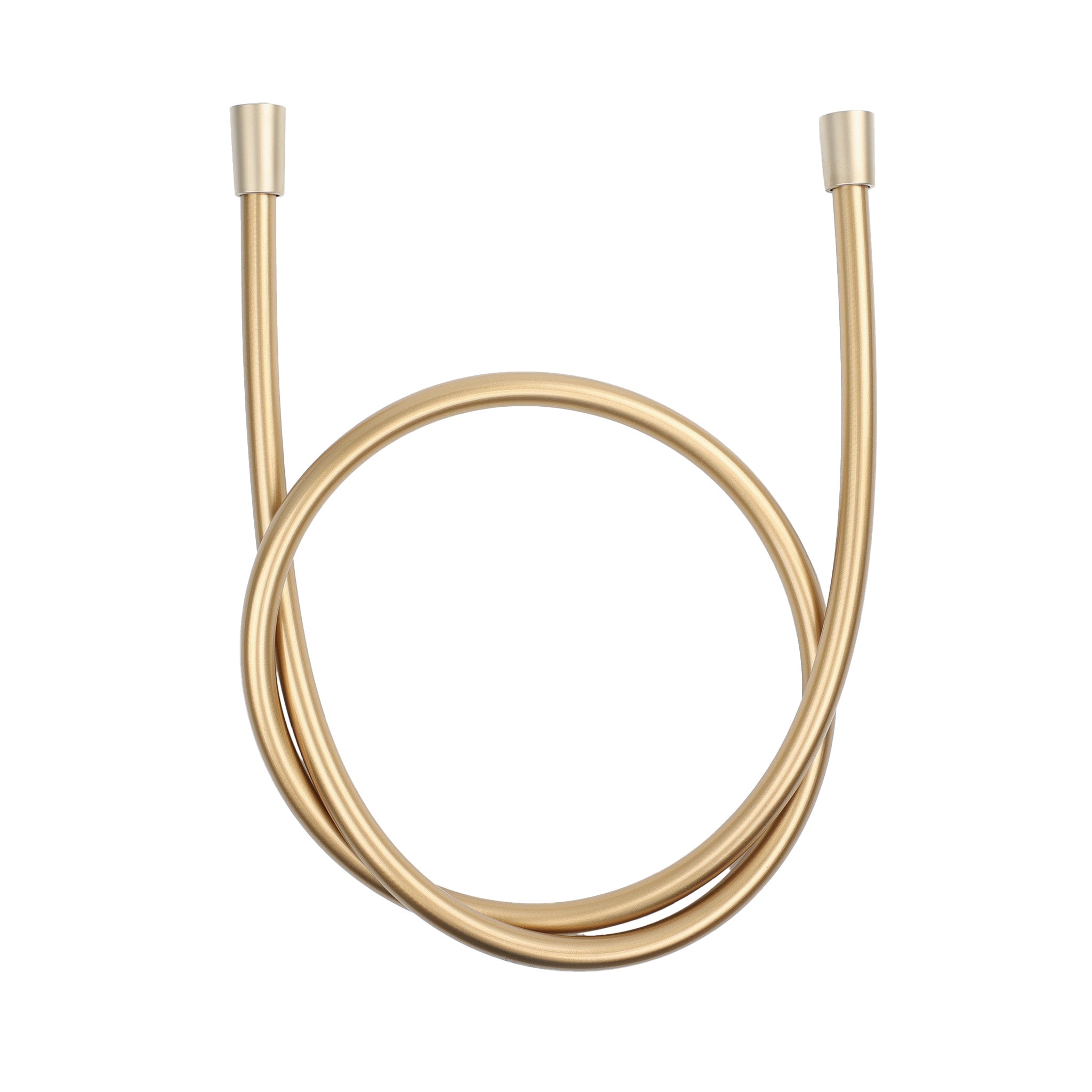 Fantini-Brauseschlauch-150cm-Britisch Gold-gerollte Ansicht