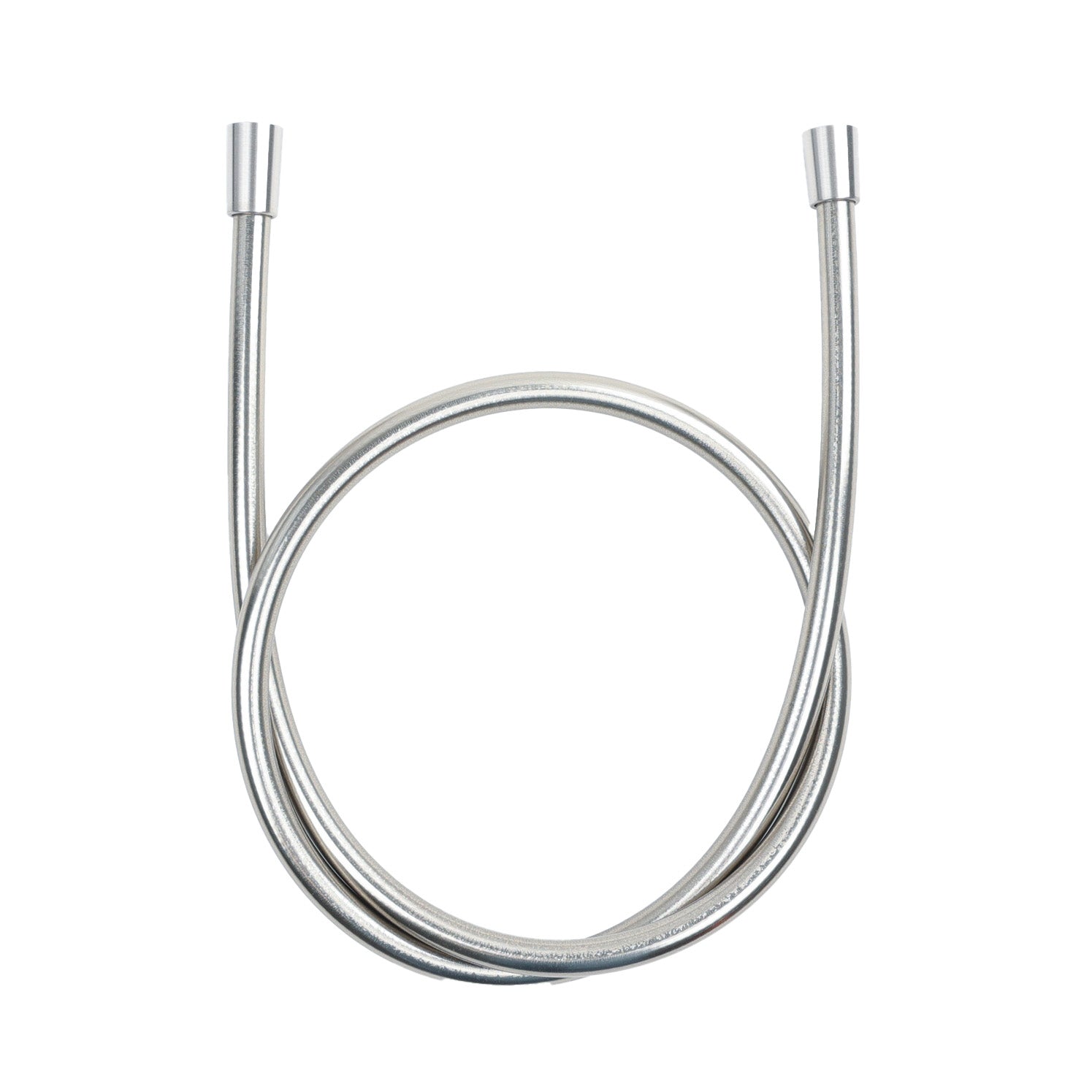 Fantini-Brauseschlauch-150cm-AcciaioSpacolato-gerollte Ansicht