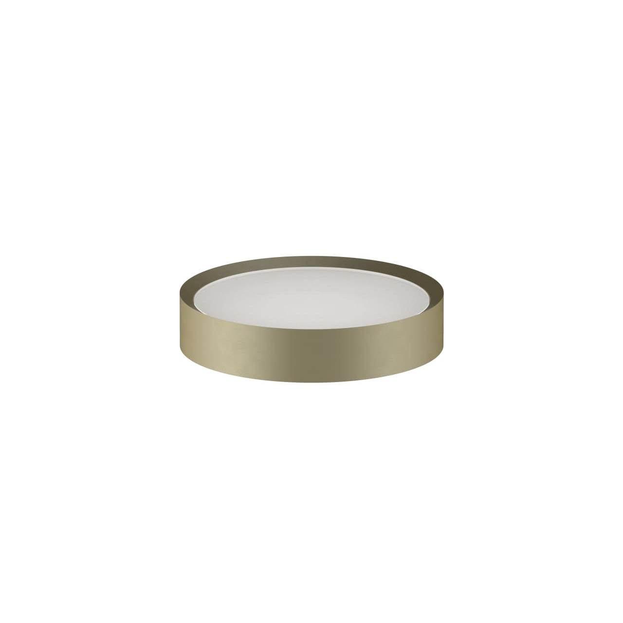 Matt British Gold Seifenablage aus massivem Messing mit edler Glaseinlage, Young Kollektion Fantini, luxuriöser Seifenhalter für elegantes Badezimmer, Made in Italien