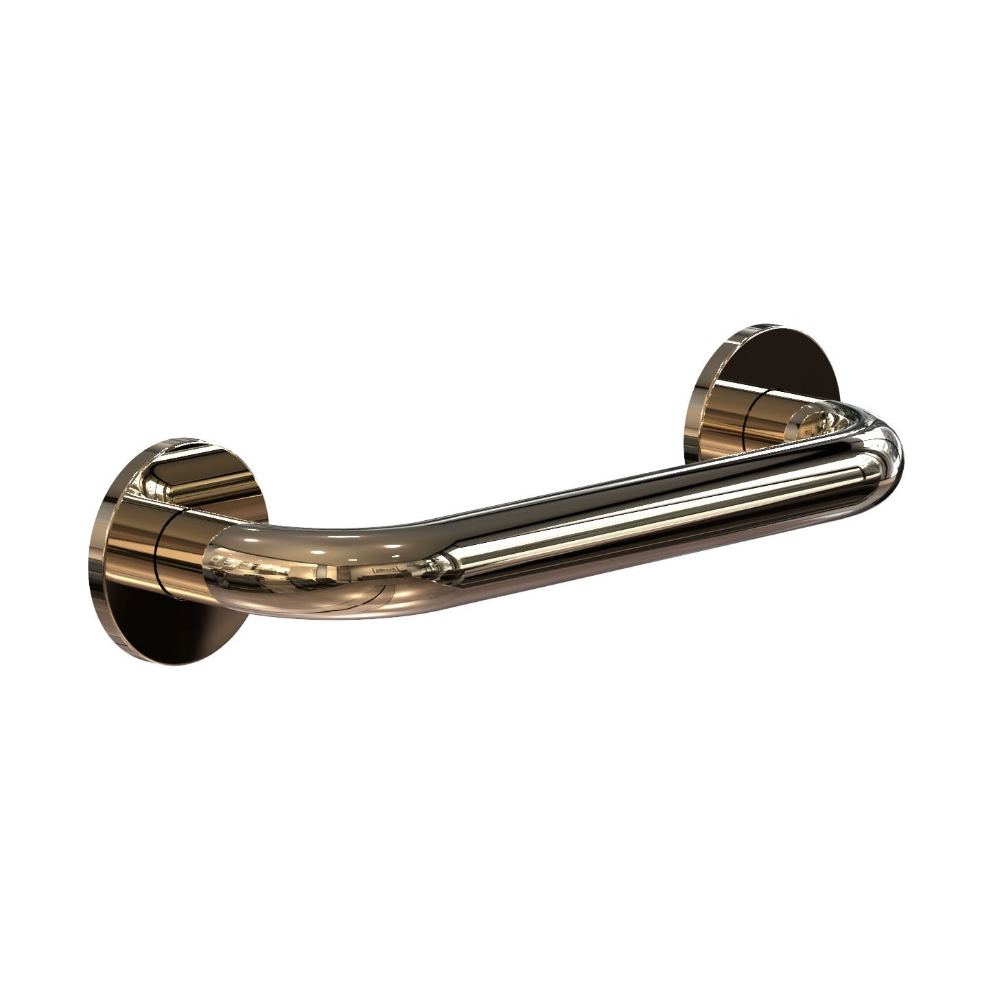 Glänzender Haltegriff in Gold poliert – luxuriöser 30 cm Stützgriff für elegante Bäder