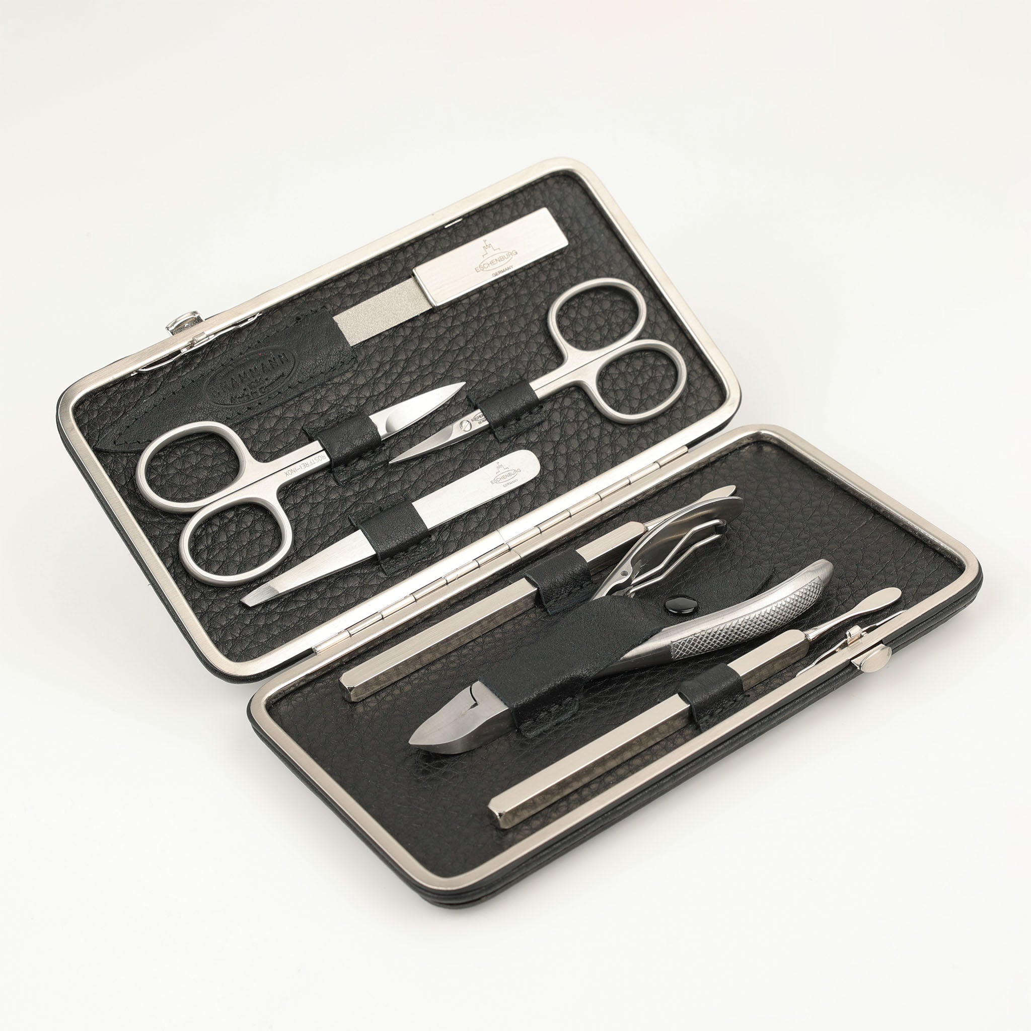 Leder Maniküre Etui Frame XL - 7-Teilig