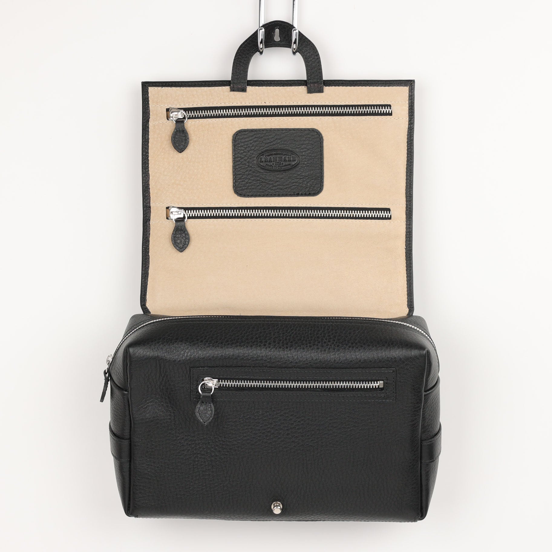 Leder Kulturtasche zum Aufhängen Roll XL