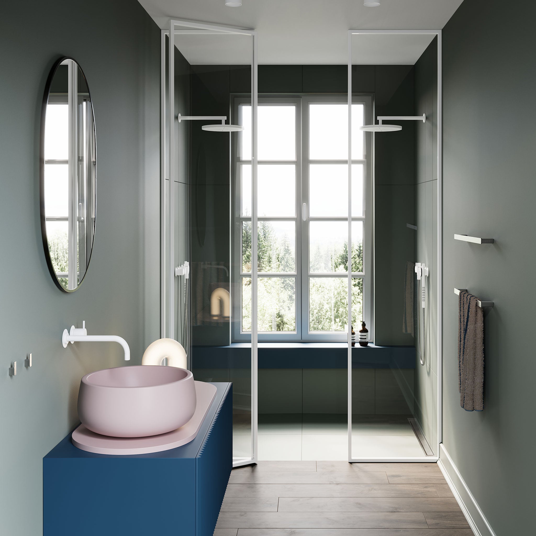 Zeitlose Handtuchstange aus gebürstetem Edelstahl – eleganter Handtuchhalter für Badezimmer und Gäste-WC.