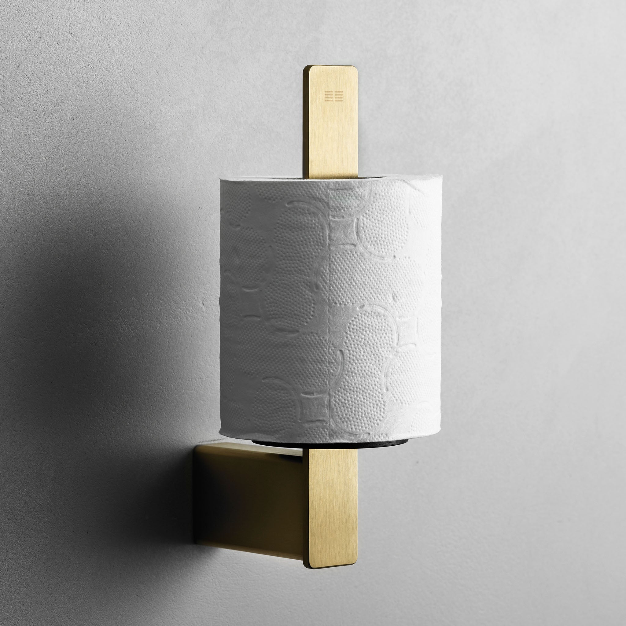 Minimalistischer Ersatzrollenhalter aus gebürstetem Edelstahl – eleganter Toilettenpapierhalter für moderne Badezimmer.