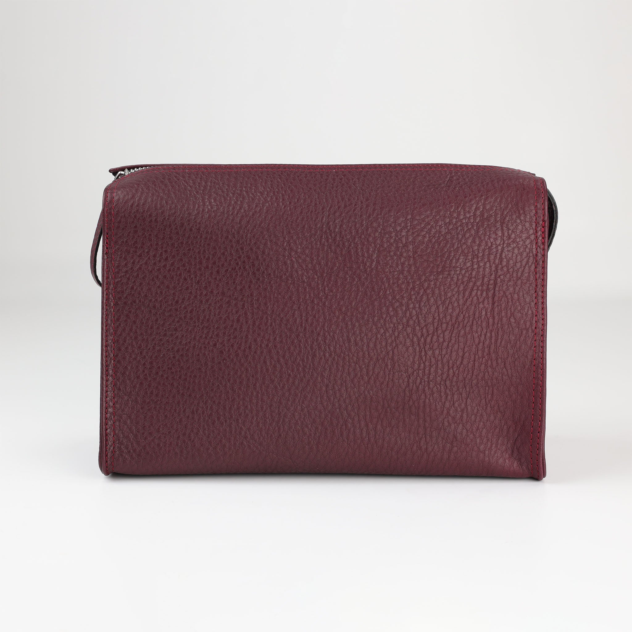 Kulturtasche aus weichem Chervo Leder in Marsala von F. Hammann