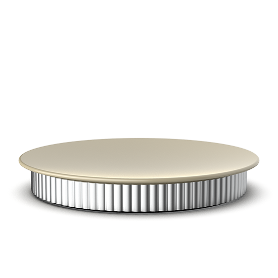 Stilvolle Schmuckbox aus robustem Aluminium und feinem Porzellan, ideal zur Aufbewahrung von Utensilien, Decor Walther OF.LINE
