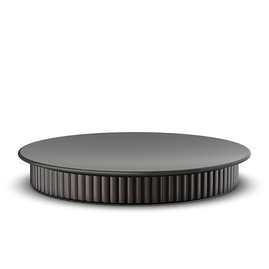 Vielseitige Ablage aus Aluminium und Porzellan mit Deckel, ideal für Schmuck und Utensilien, Decor Walther OF.LINE Kollektion
