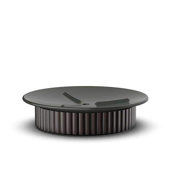 Vielseitige Behälter-Schale aus Aluminium und Porzellan, ideal für Seife und Badezimmerutensilien, Decor Walther OF.LINE Kollektion
