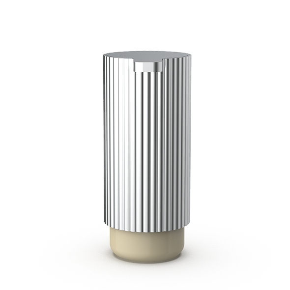 Luxuriöser Behälter aus Aluminium und handgefertigtem Porzellan, perfekt für Seife und Accessoires, Decor Walther OF.LINE
