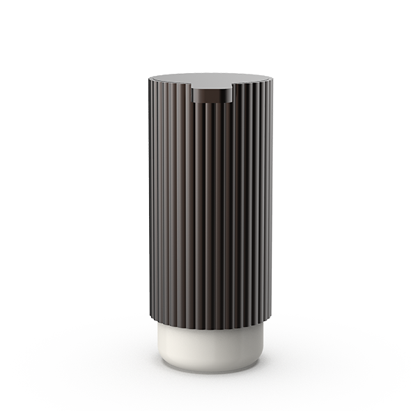Luxuriöser Seifenspender aus massivem Aluminium und Porzellan, ideal für exklusive Badezimmerorganisation, Decor Walther OF.LINE Kollektion