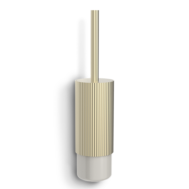 Edle Wand Toilettenbürste aus Aluminium und Porzellan, ideal für elegante Badezimmer, Decor Walther OF.LINE Kollektion

