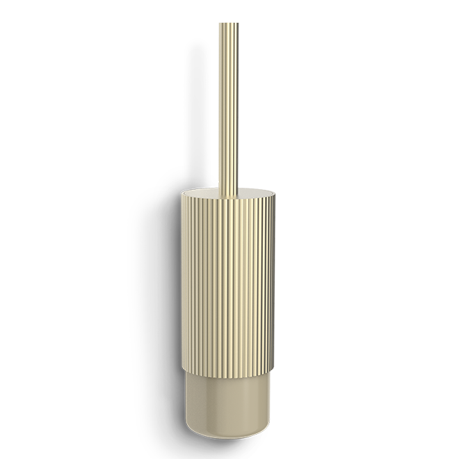 Stilvolle WC-Bürstengarnitur aus robustem Aluminium und feinem Porzellan, perfekt für luxuriöse Badezimmer, Decor Walther OF.LINE

