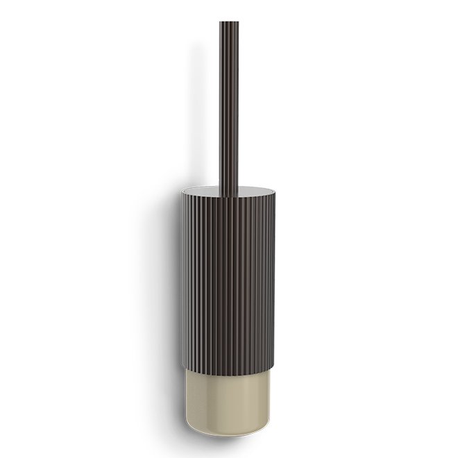 Hochwertige Toilettenbürste aus Aluminium und handgefertigtem Porzellan, ideal für stilvolle Badezimmer, Decor Walther OF.LINE
