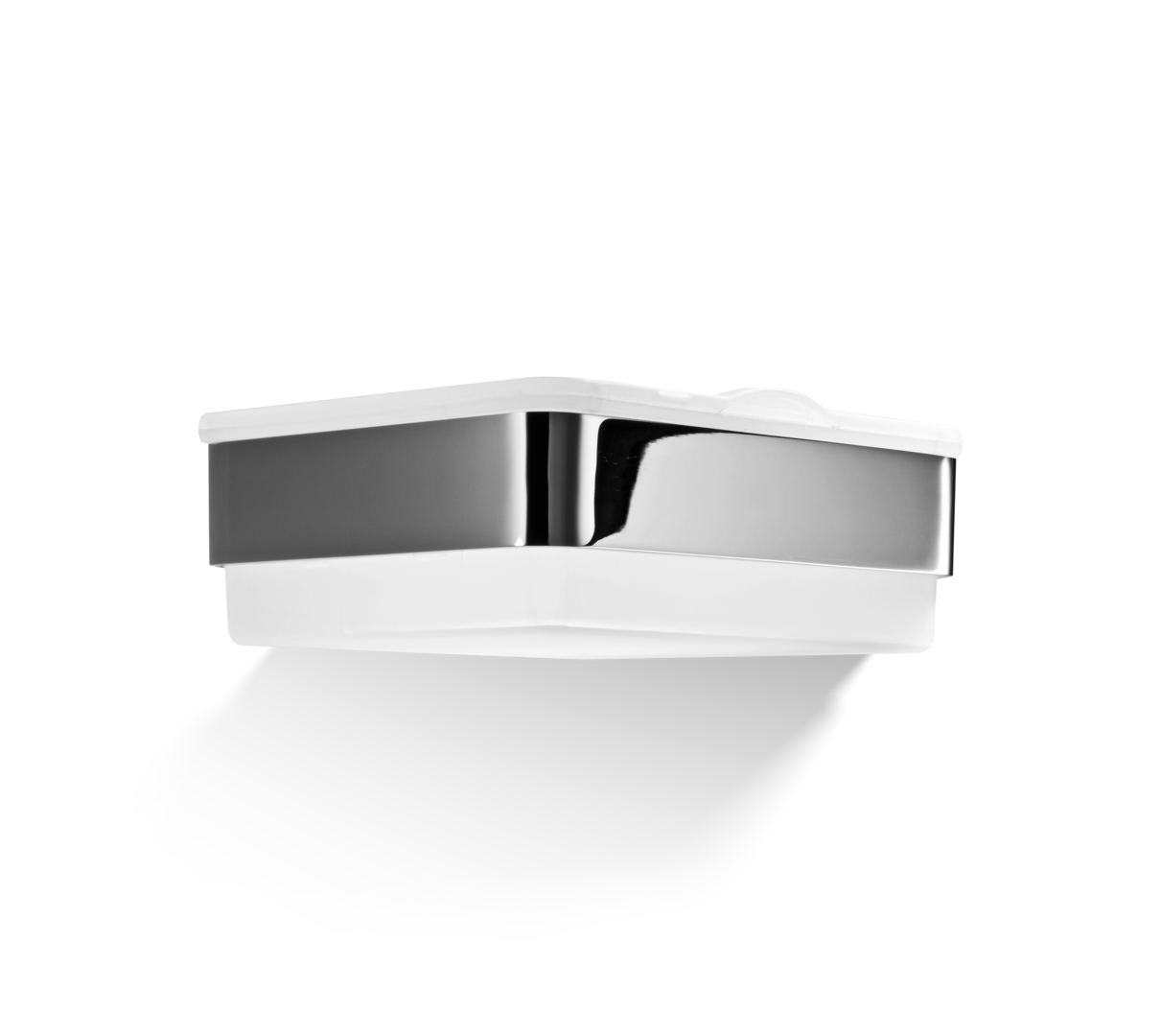 Elegante rechteckige Feuchttuchbox aus glänzendem Chrom mit klappbarem Deckel, hochwertiges Badezimmer-Accessoire von Decor Walther, Feuchttücher luftdicht aufbewahren, luxuriöses Design, exklusive Badaccessoires, moderne Baddekoration