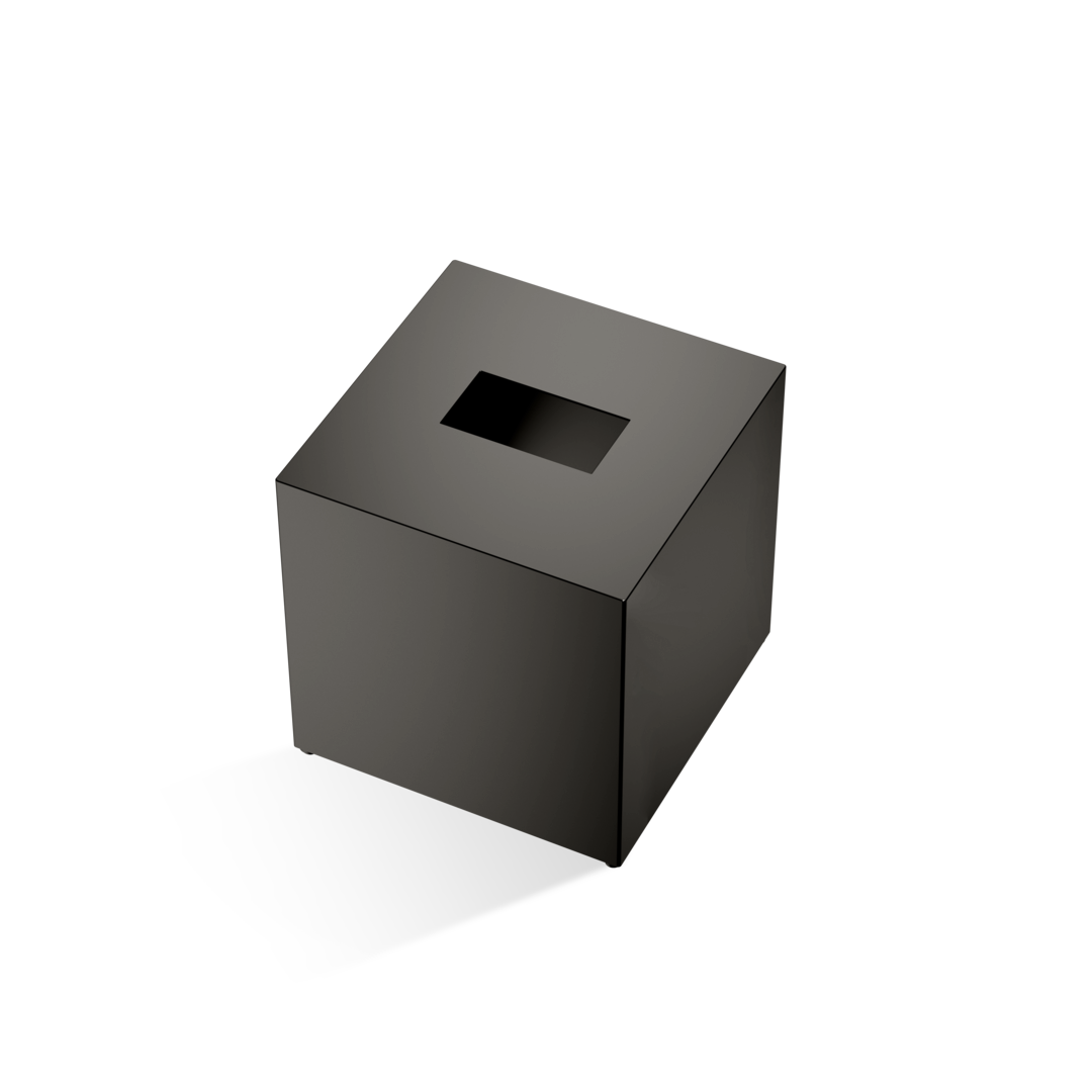 Decor Walther Kleenexbox quadratisch Dark metal matt Papiertuchbox Taschentuchbox Kosmetiktücherbox Messing robuste Qualität elegantes Aussehen praktisch oberflächenschonend hochwertiges Badezimmer-Accessoire Badezimmer-Organisationssystem Badezimmer-Hygieneartikel platzsparend vielseitig nutzbar müheloses Auffüllen langanhaltende Ästhetik