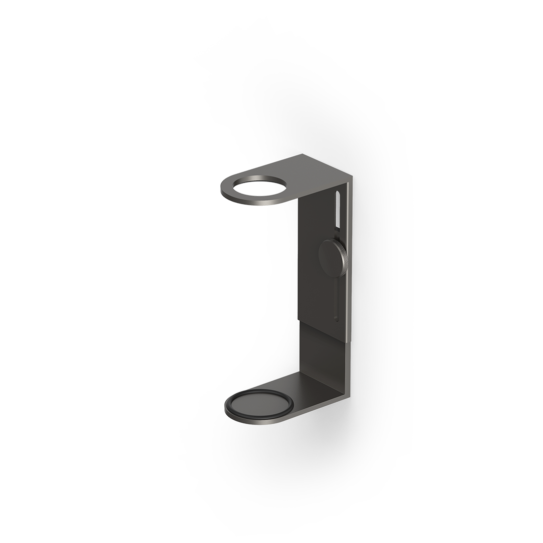 Wandhalter für Seifenspender in Dark Metal matt von Decor Walther, industrieller Seifenhalter aus Messing für Designbäder – Artikelnummer: 0859866