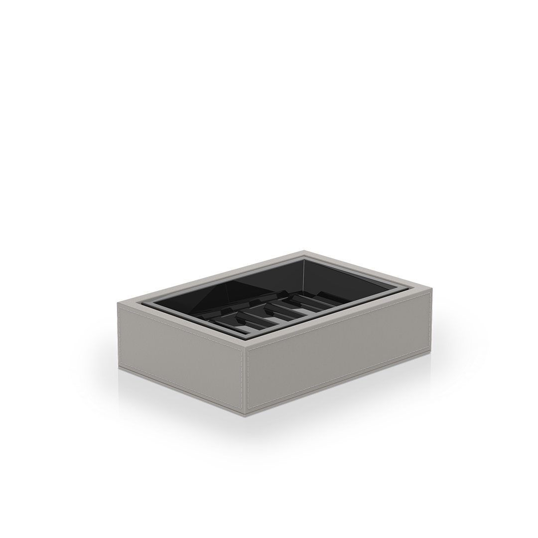 Jabonera de piel sintética Brownie STS