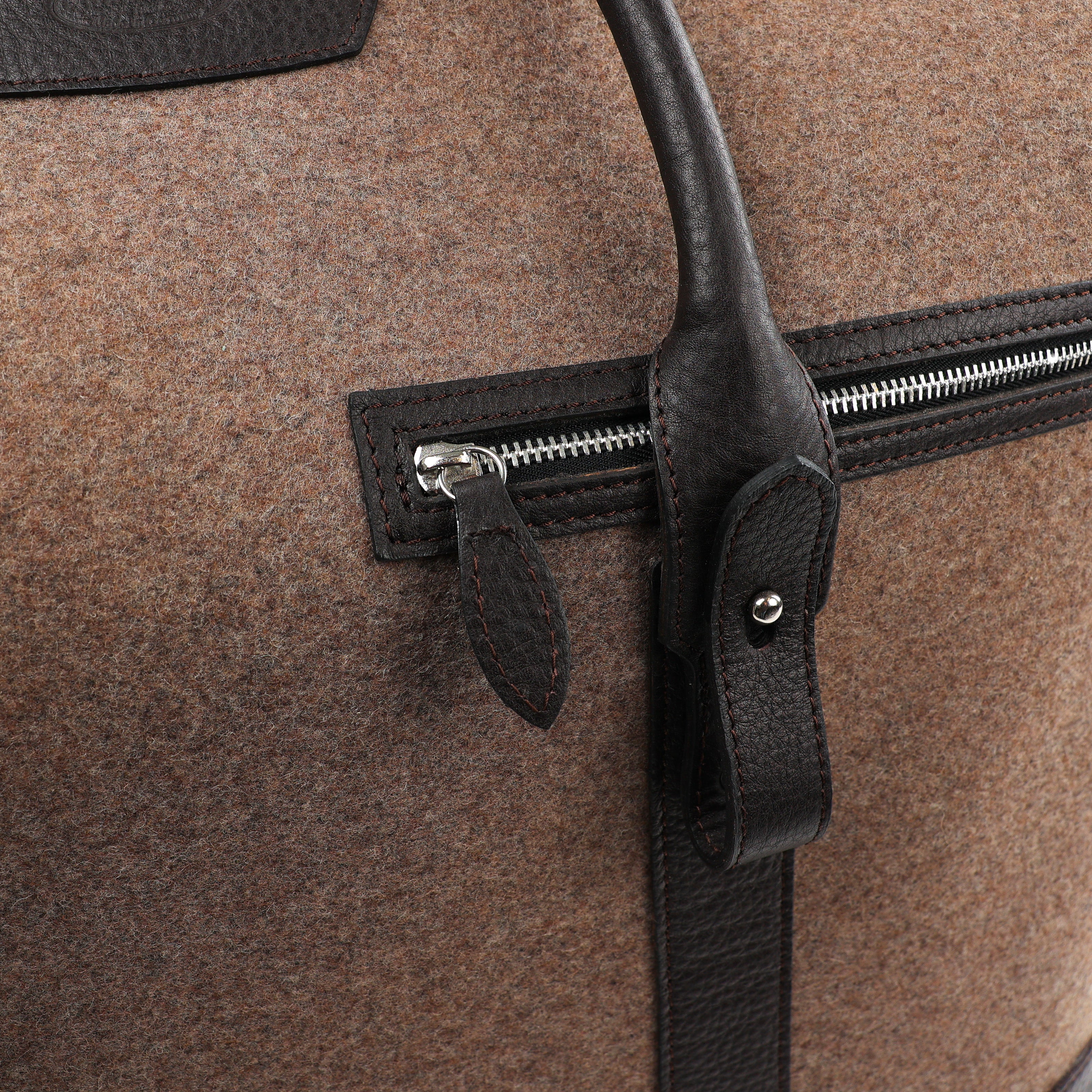 Leather travel bag Weekender XL