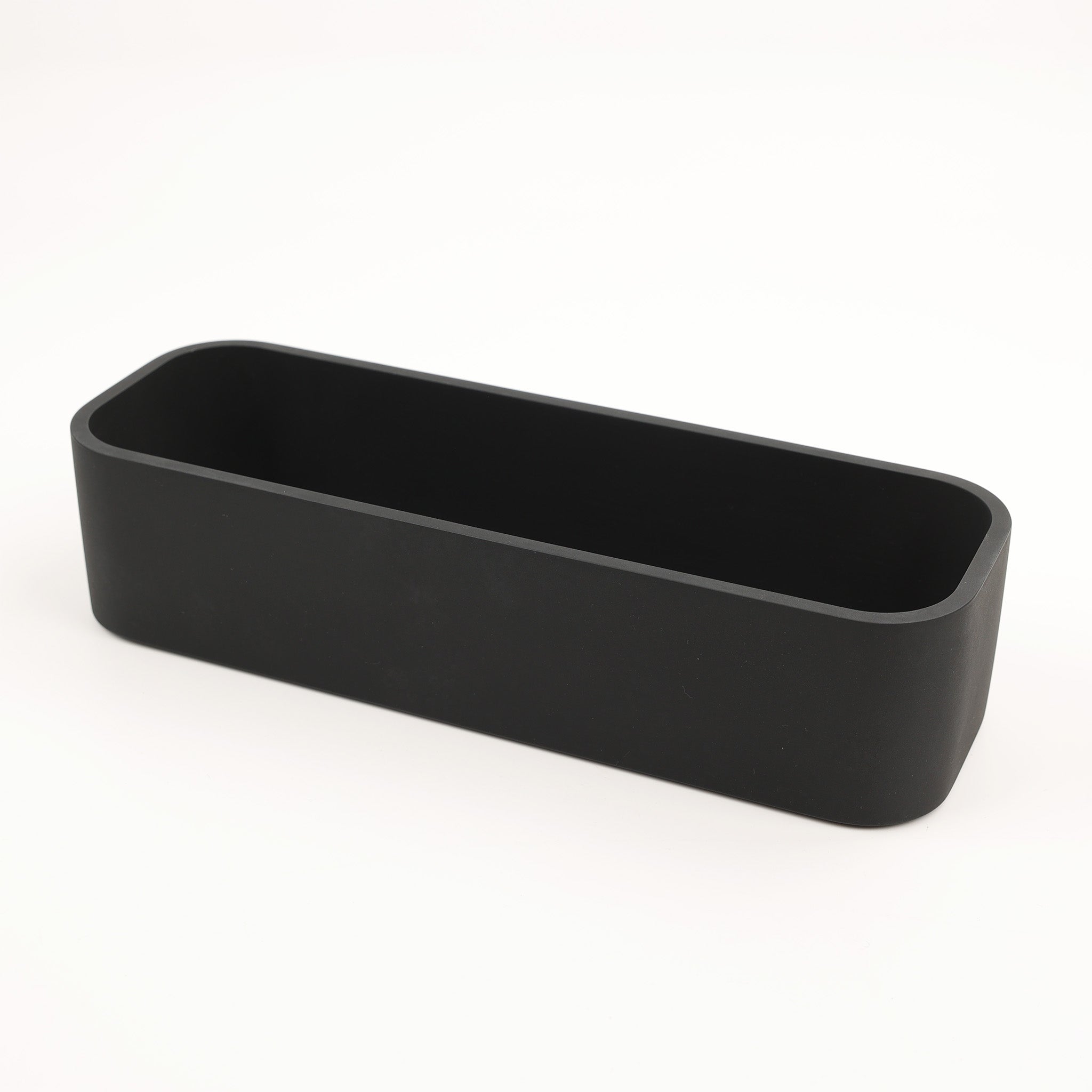 Edle Ablage SCT30 von Decor Walther – aus schwarzem Mineralguss gefertigt und perfekt für Dusche oder Badewanne geeignet.