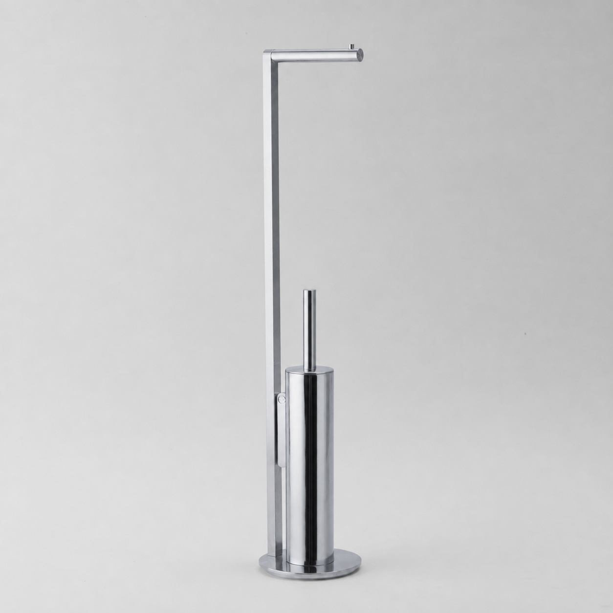 Decor-Walther SOHO SBK Standbürstengarnitur aus massivem Messing in Chrom mit markanten Schraubdetails und urbanem Design, Artikelnummer: 0681500
