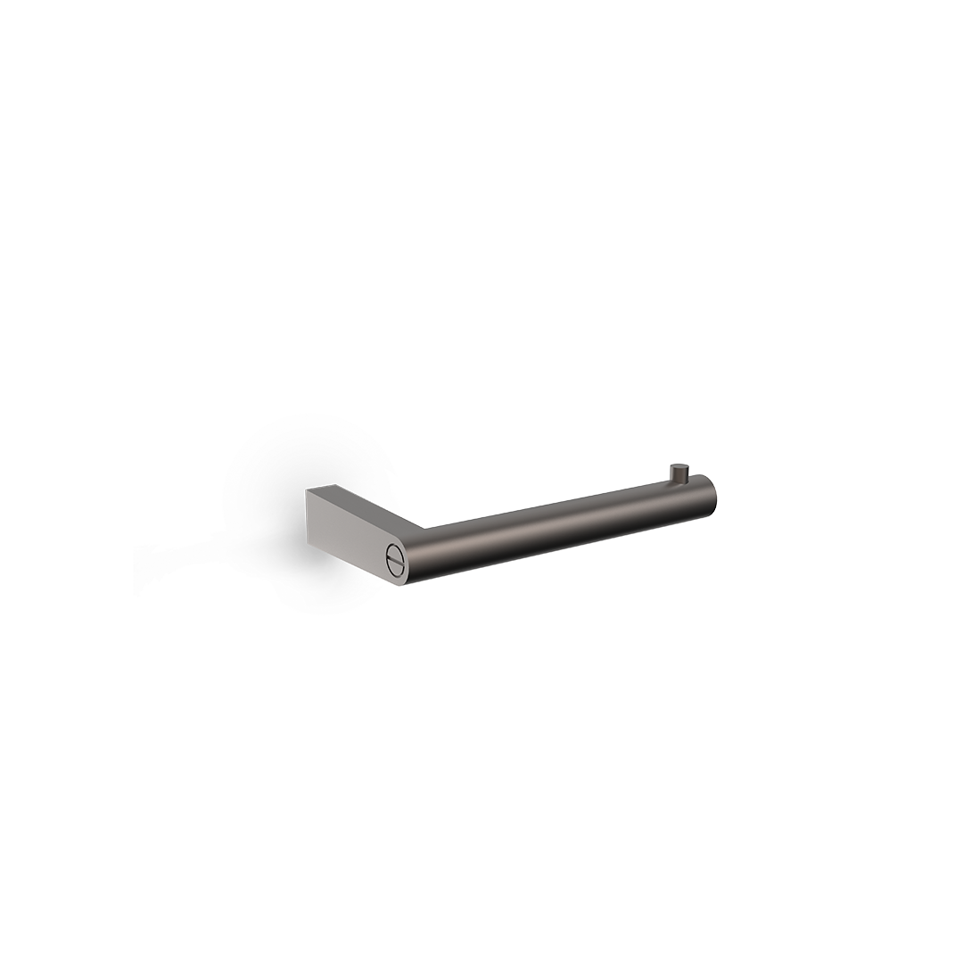 Decor-Walther SOHO TPH Toilettenpapierhalter aus massivem Messing in Dark Metal matt PVD mit urbaner Formensprache und hochwertiger Verarbeitung, Artikelnummer: 0680259