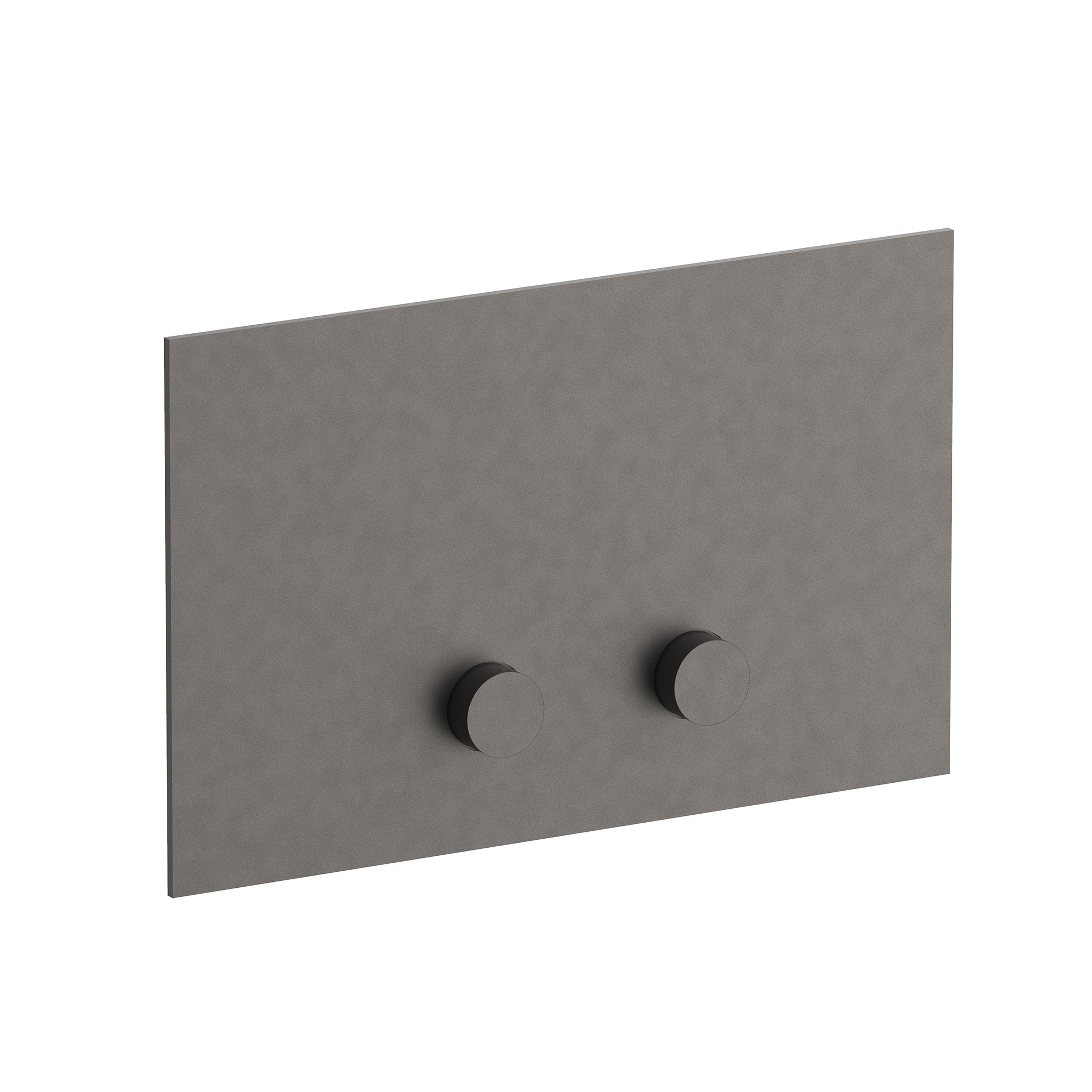 Moderne Betätigungsplatte in Matt Gun Metal mit runden Drucktasten für Geberit Sigma Spülkasten, Artikelnummer: 91P58402