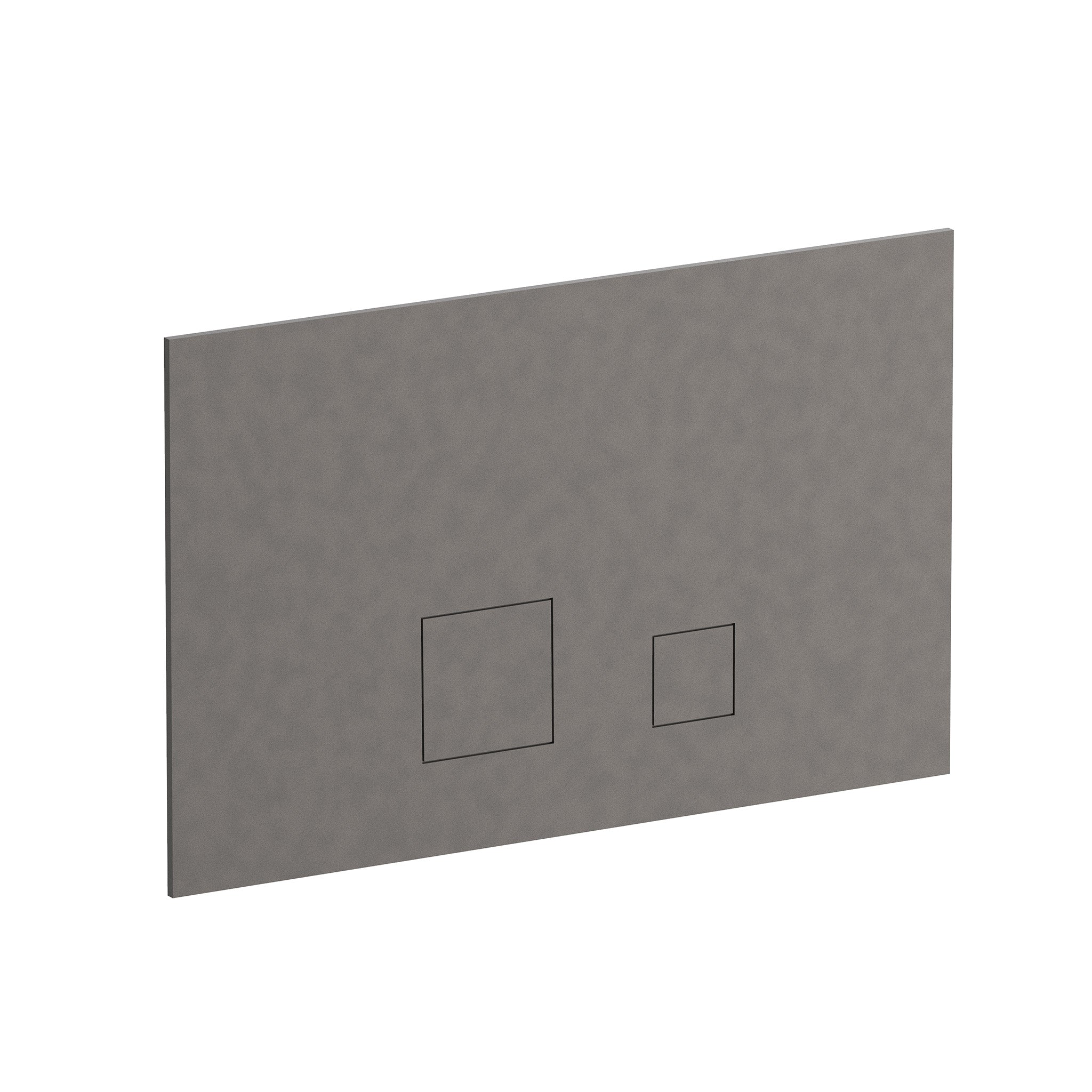 Dunkle Designer-Drückerplatte in Matt Gun Metal mit eckigen Knöpfen für Geberit Sigma, Artikelnummer: 91P58403