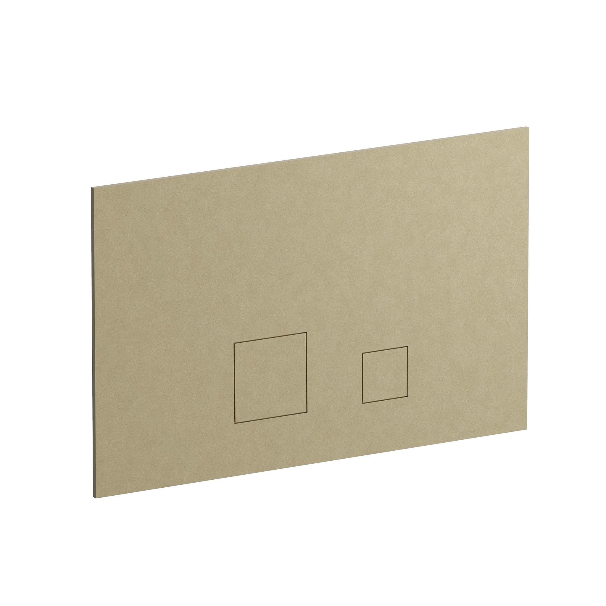 Exklusive WC-Betätigungsplatte in mattem Gold mit eckiger Tastenform für Geberit Sigma, Artikelnummer: 91P68403