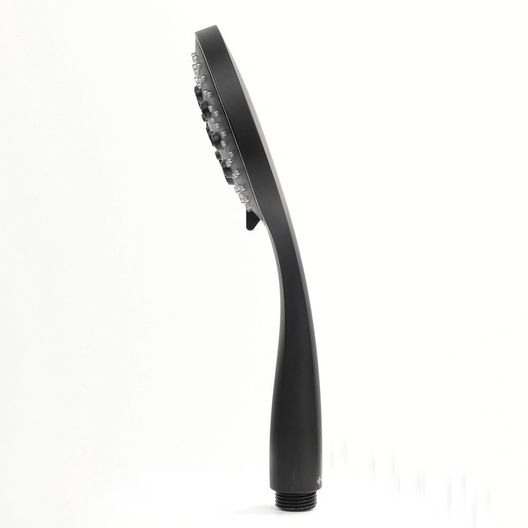 Elegante Handbrause in Schwarz Matt von Fantini-gekonnte Linienführung im Design-viele verstellbare Düsen für das perfekte Duscherlebnis