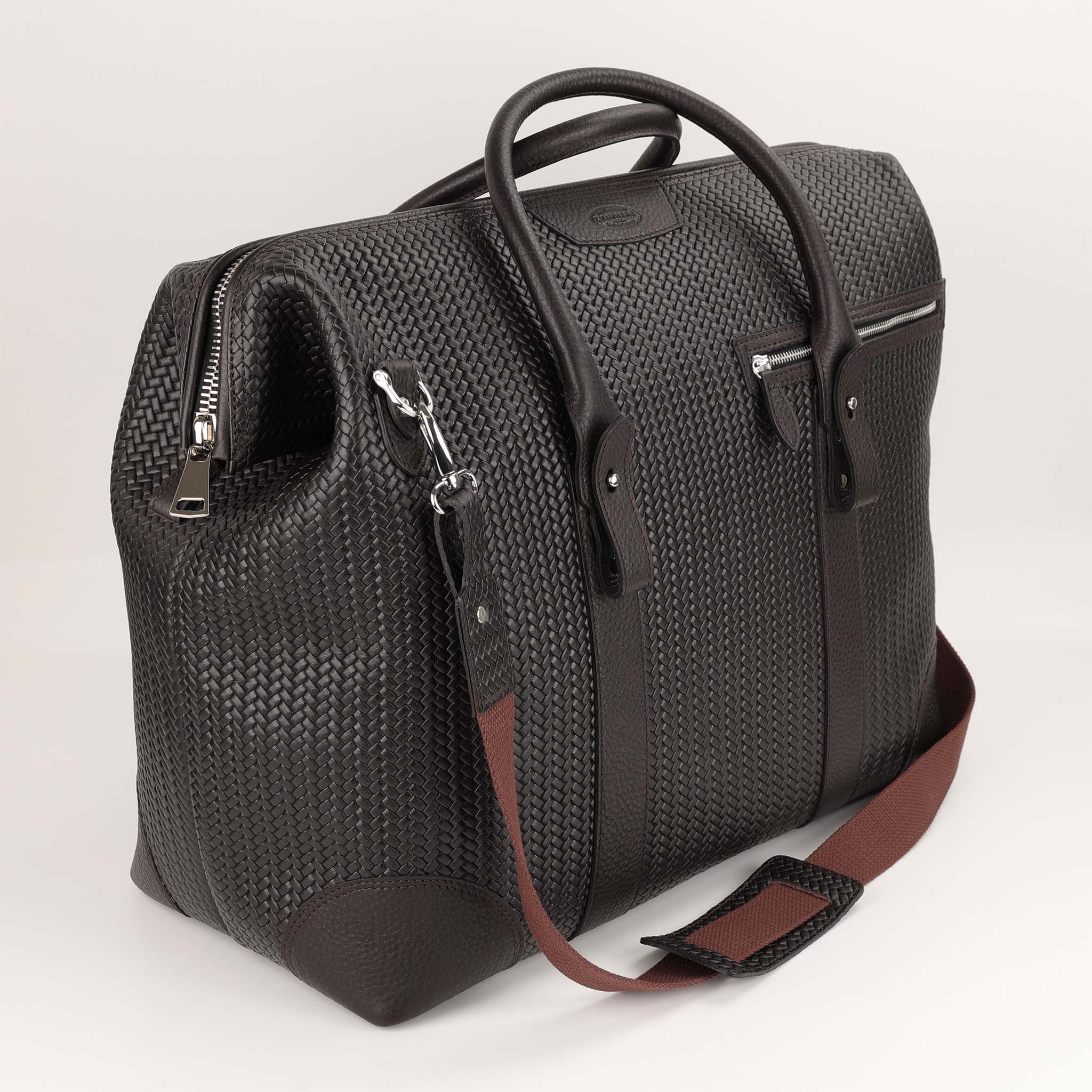 Leather travel bag Weekender XL