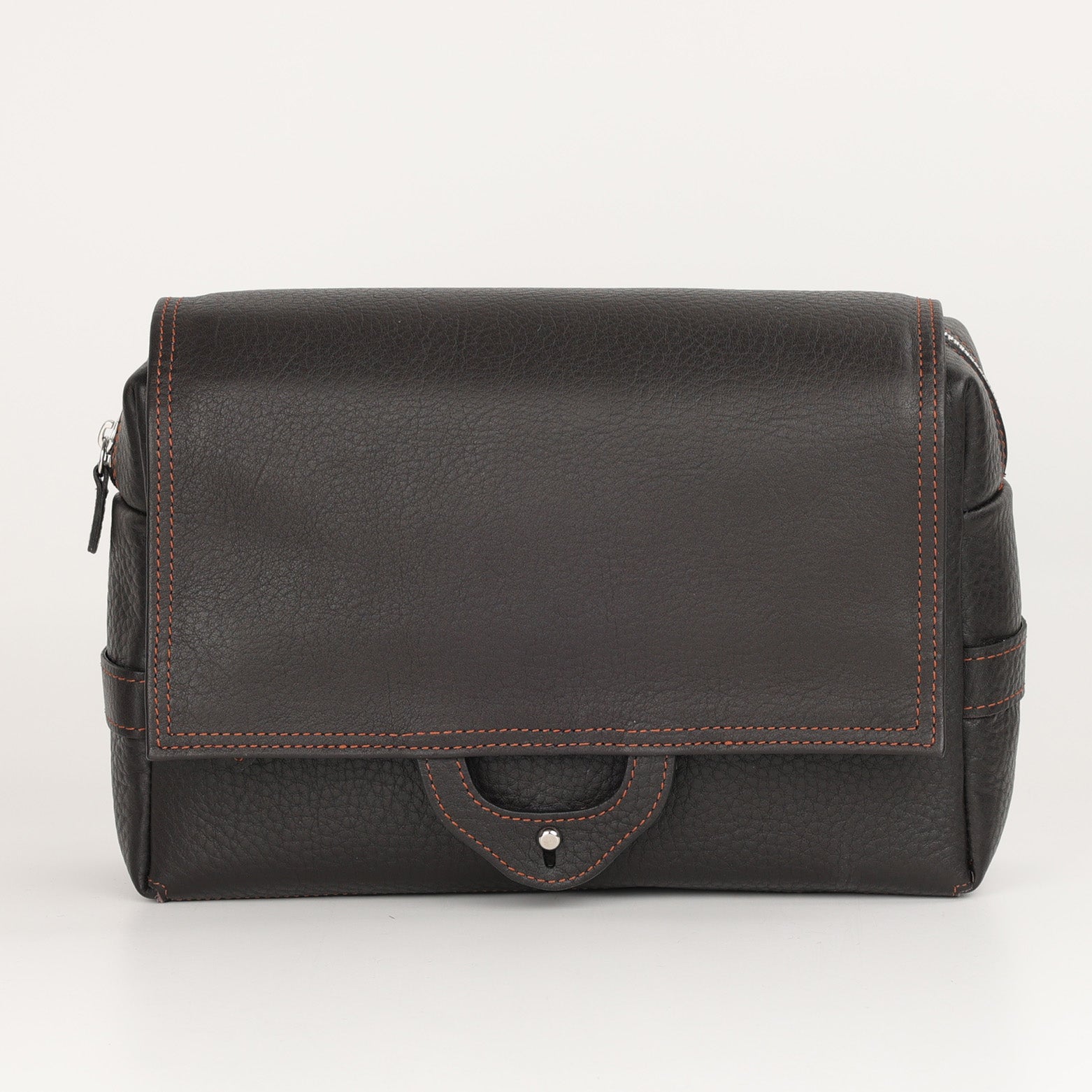 Leather Toiletry Bag with Roll, XL