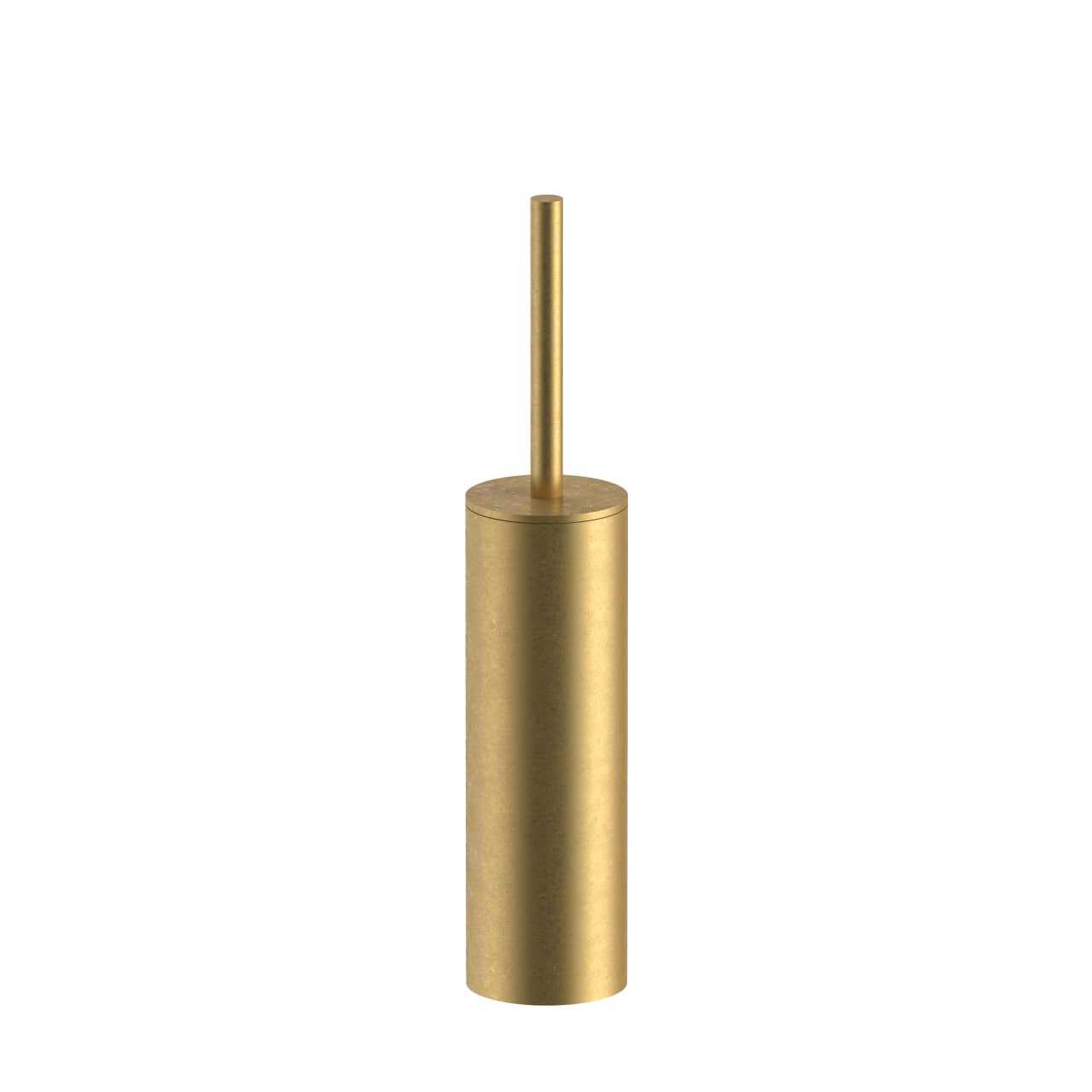 Luxuriöse Klobürste in Pure-Brass-PVD-Finish, edle WC-Bürstenhalter für ein exklusives Badezimmer-Design, verfügbar bei Das Feine Bad.