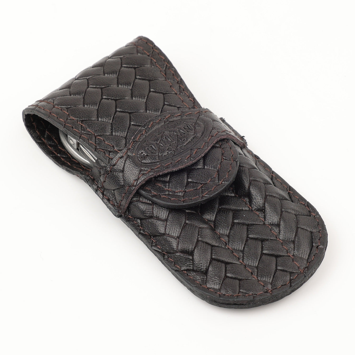 Leder Maniküre Etui Flap - 4-Teilig INOX