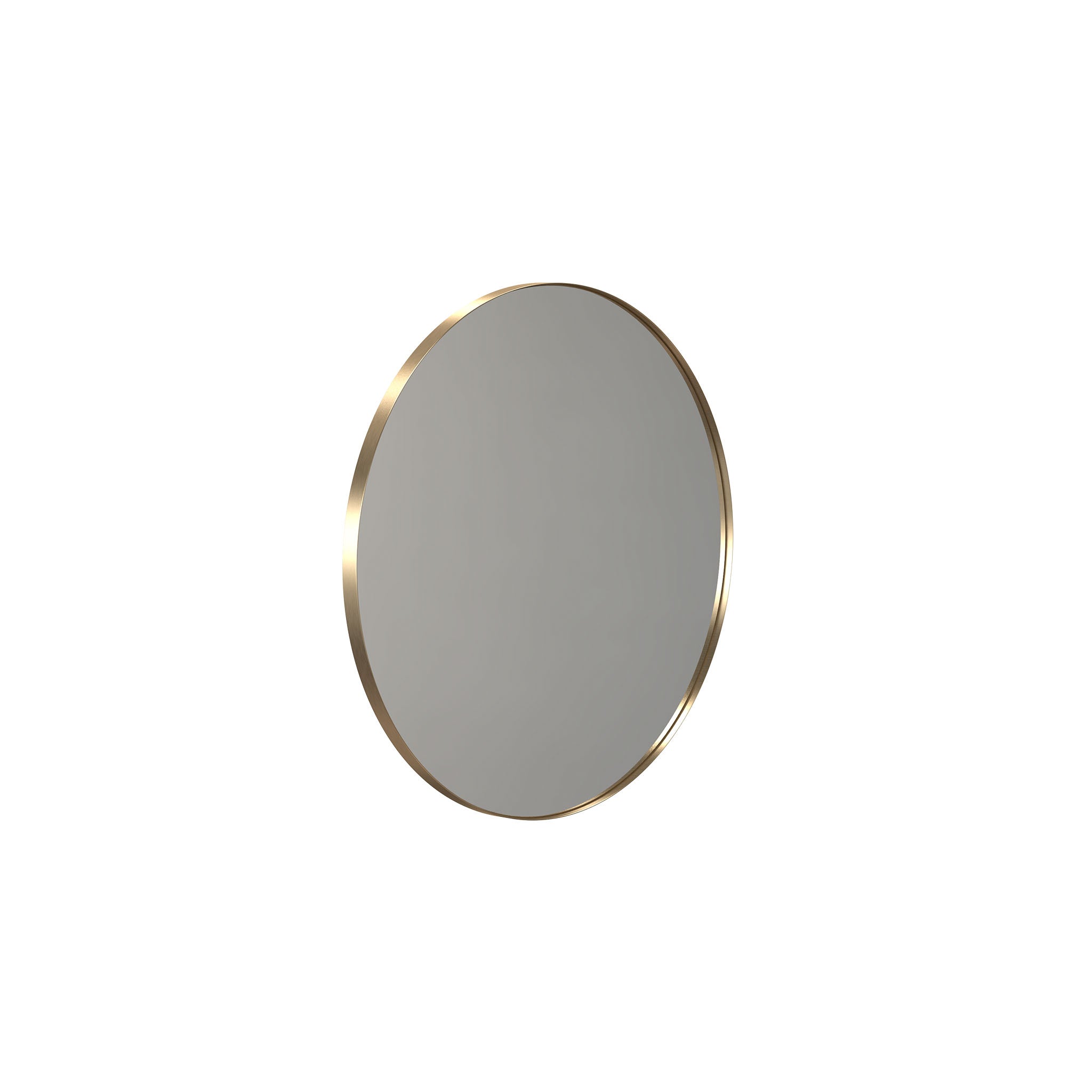 Wandspiegel in gebürstetem Gold – eleganter Akzent für Bad, Garderobe oder Schlafzimmer mit Stil.