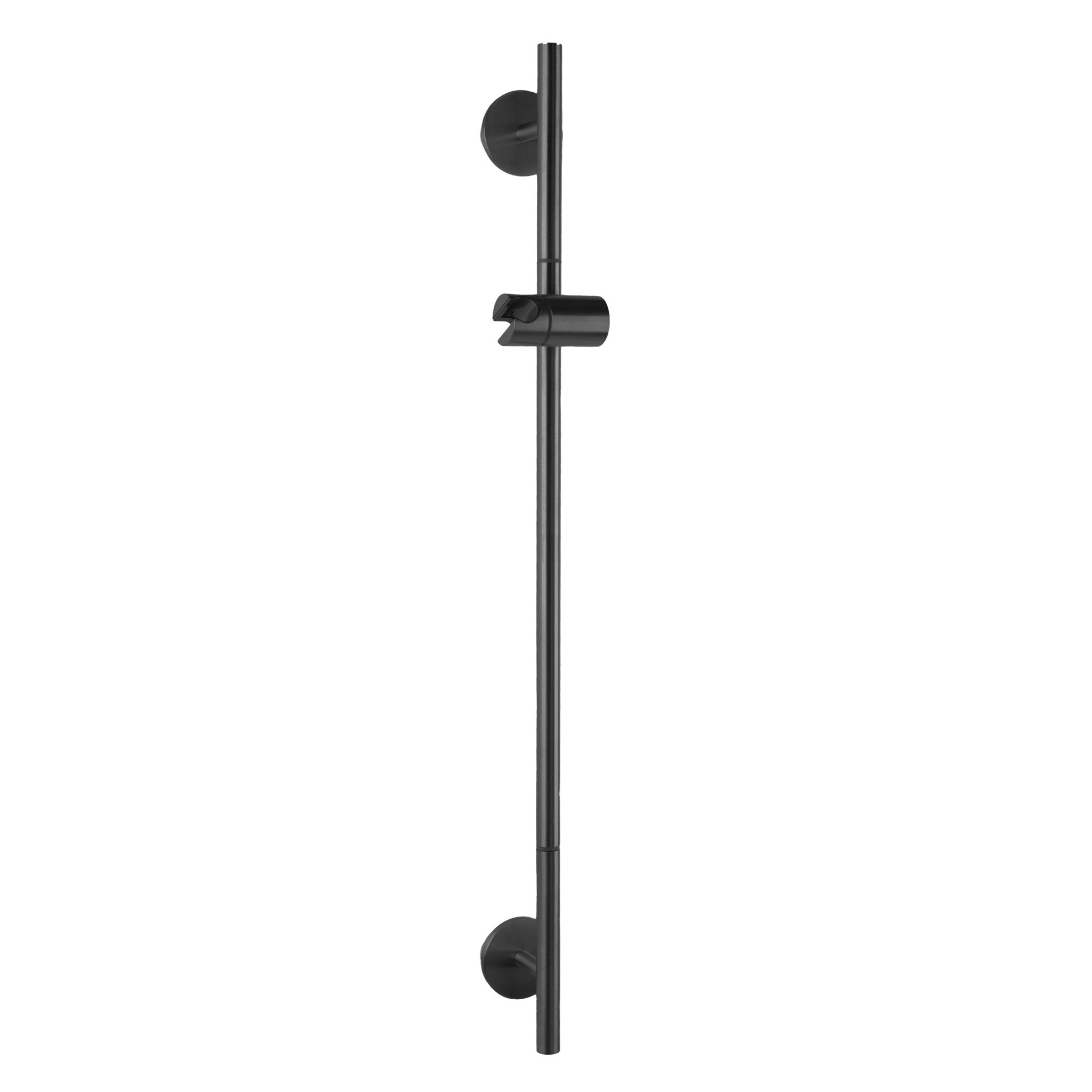 Vola Brausestange T65-T60 in Schwarz gebürstet – luxuriöse Edelstahl-PVD-Ausführung mit feiner Bürstung und stilvollem, dunklem Glanz.