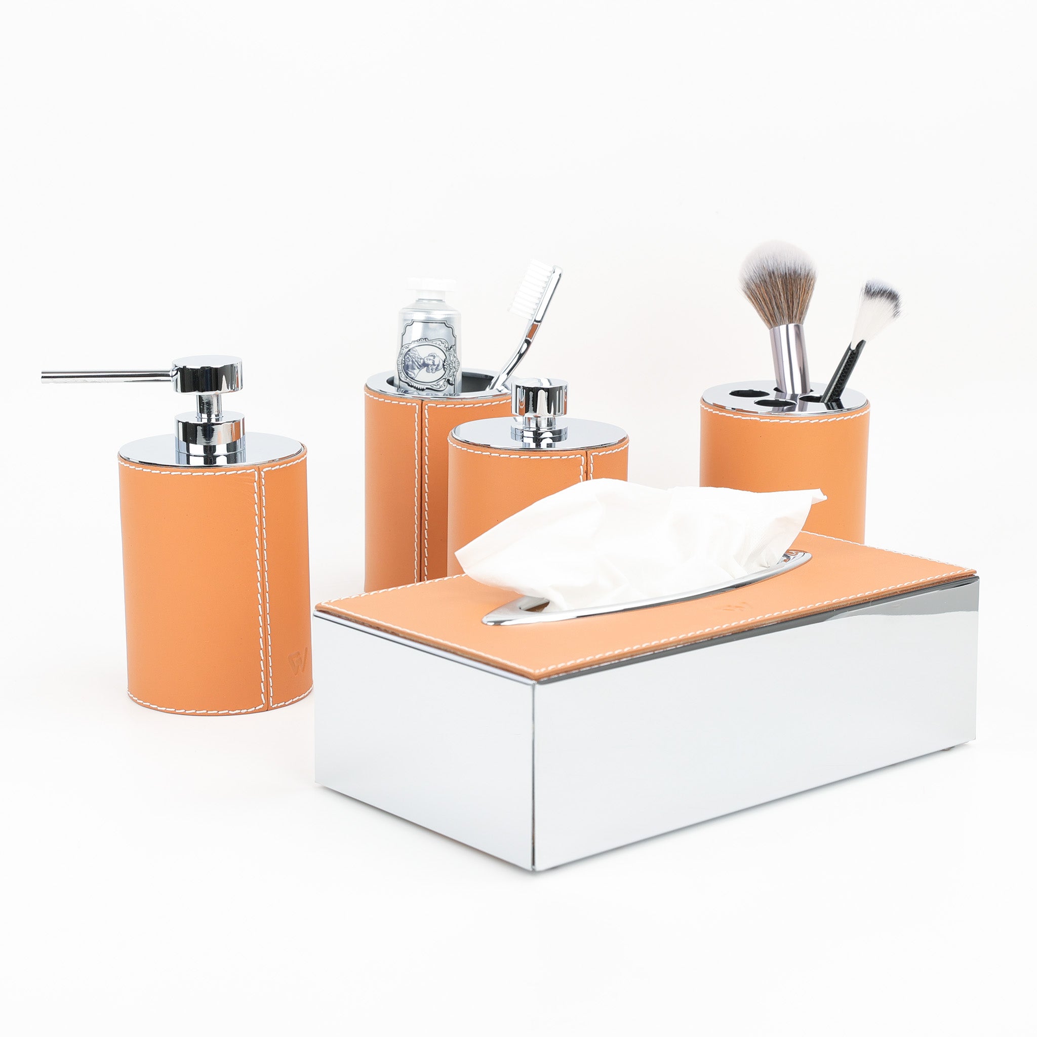 Dispensador de jabón de cuero 90105Q