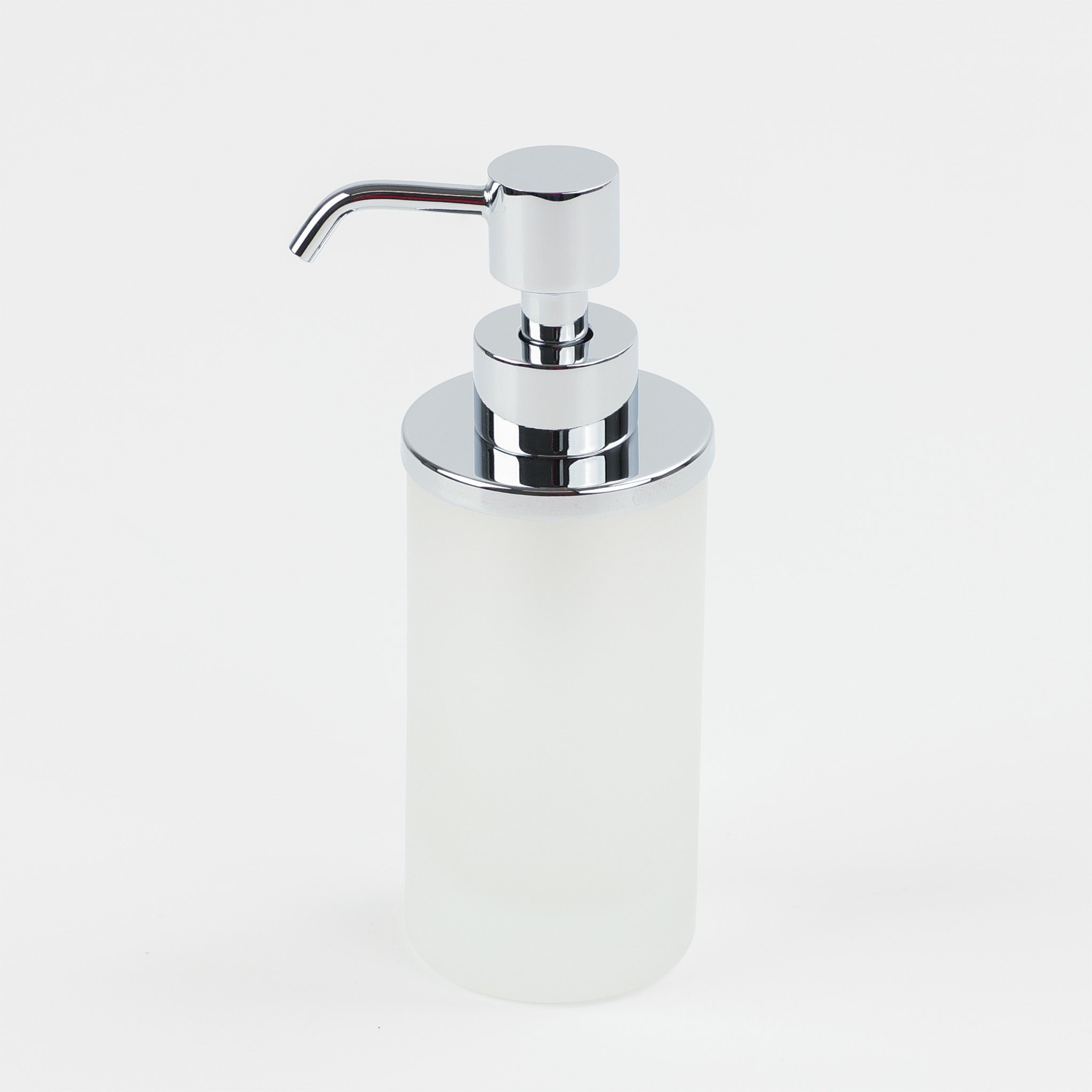 Kleiner Seifenspender von Windisch 90463 MCR, Chom und satiniertes Glas, ideal für das Gäste-WC