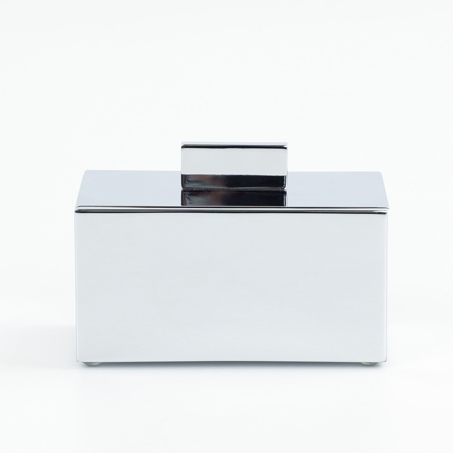 Windisch Utensilienbhälter klein in Chrom aus der Serie Box Linear mit Deckel
