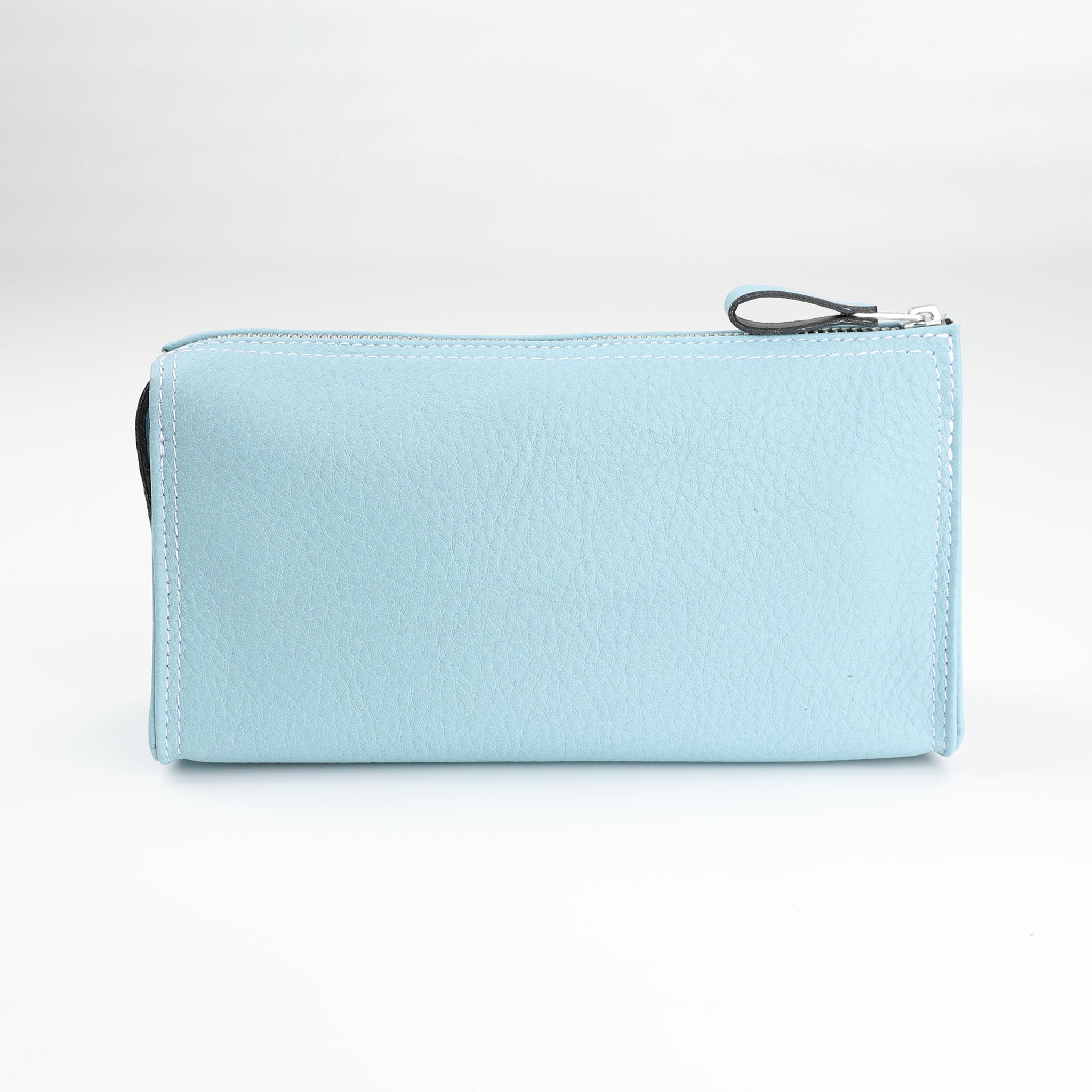 Mentholfarbene Kosmetiktasche aus Chervo Leder von F. Hammann