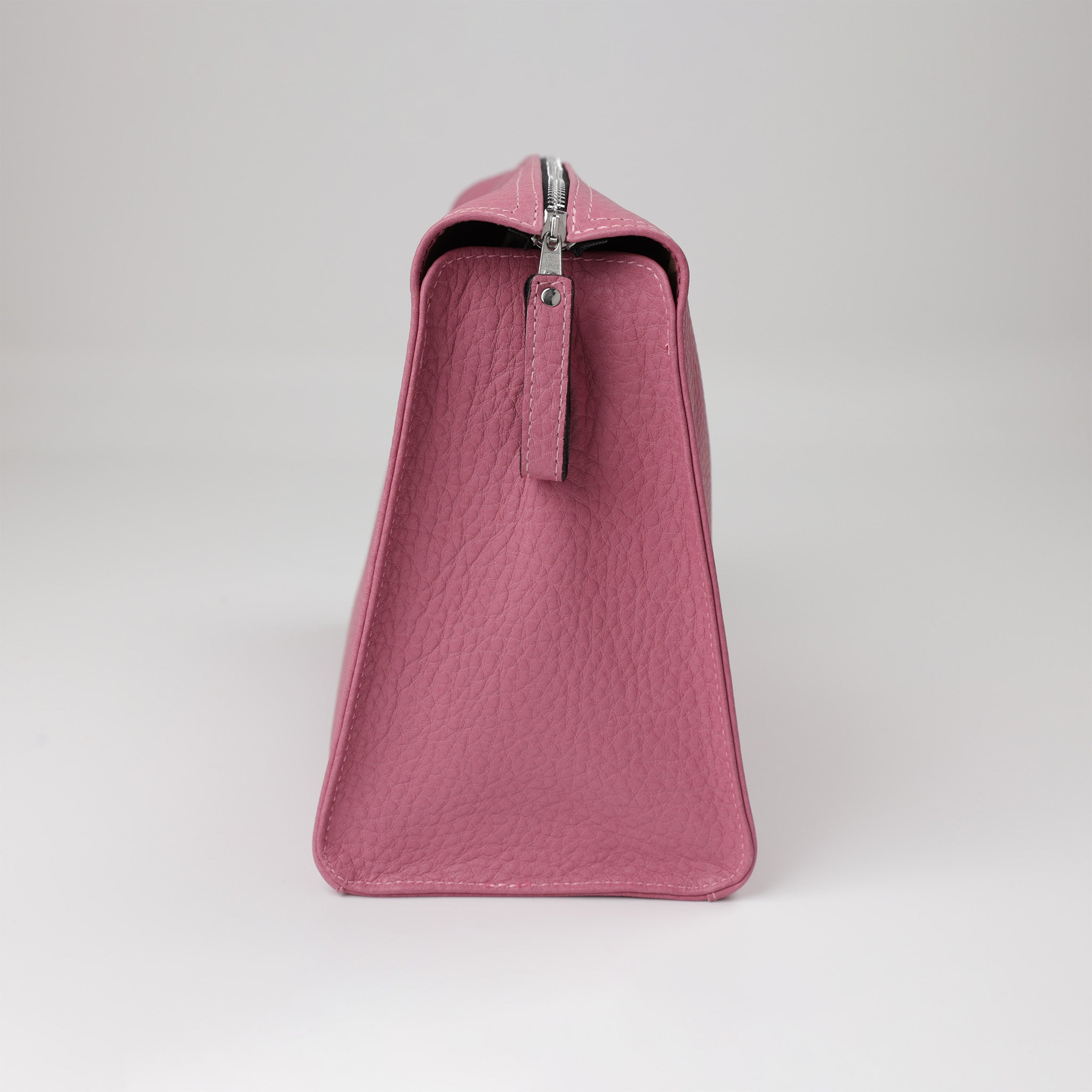 Elegante Leder Beautycase Tasche in Rosantique, handgefertigt in Deutschland